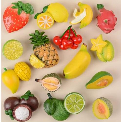 Resin Fruit Food Souvenir Refrigerator Fridge Magnet Sticker Home Decor Wedding Decoration Originality Kitchen Accessories