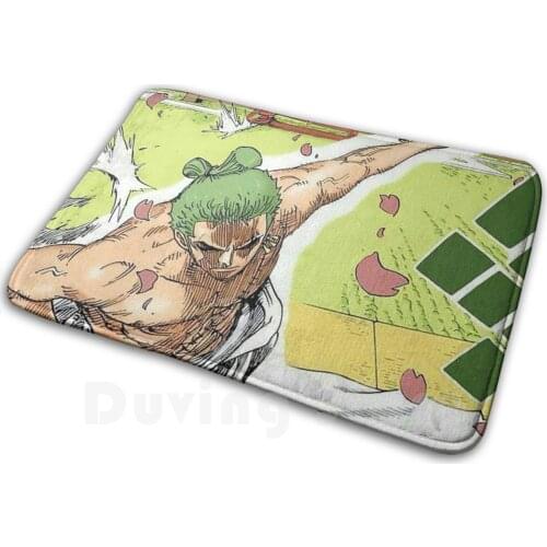 Zoro Wano Kuni Carpet Mat Rug Cushion Soft Zoro Wano Sword Katana Roronoa Manga Anime Kuni Luffy