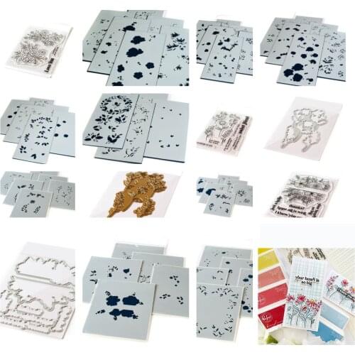 Happy Blooms Frame Metal Cutting Dies Stamps Stencil Hot Foil Scrapbook Diary Decoration Stencil Embossing Template DIY 2021 NEW