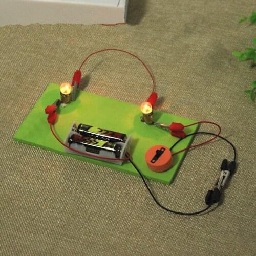 Science experiments Toys Circuit Connected in series in parallel DIY material Child assembling Educational Toy kids best gift