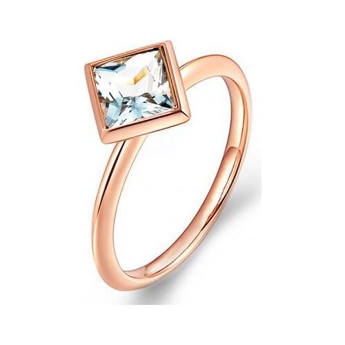 New fashion Simple geometric zircon ring For Women girl Accessories jewelry wholesale