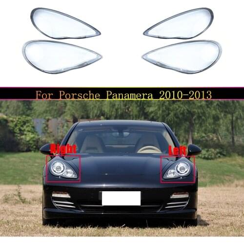 Headlight Lens For Porsche Panamera 2010 2011 2012 2013 Headlamp Cover Car Replacement Head Lamp Auto Shell