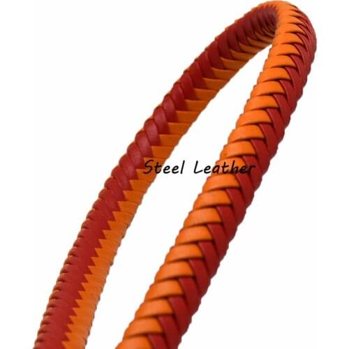 5m/lot Approx 10*5.4mm Flat Leather Cord Braid Rope Diy Jewelry Findings Accessories Fashion Jewelry Making Materials Bracelets