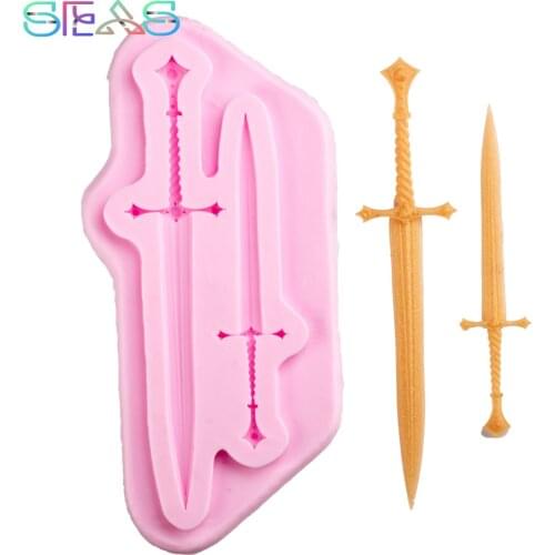Two Swords Silicone Mold Chocolate Molds DIY Baking Molds Pastry And Bakery Accessories Cake Decorating Baking