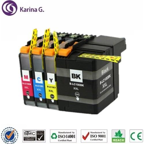 Compatible ink cartridge for Brother LC10E LC10EXXL for Brother MFC-J6925DW printer