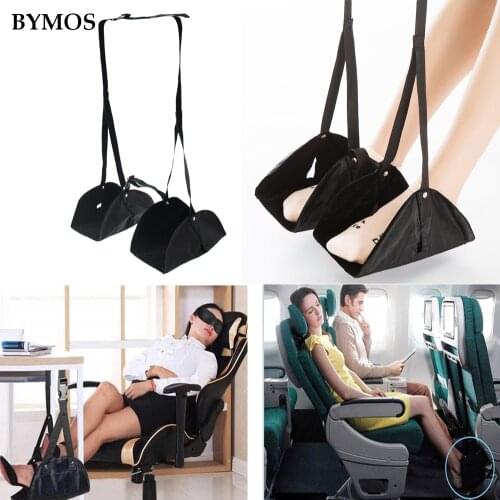 Foot Rest Comfy Hanger Travel Airplane Footrest Hammock Made with Premium Memory Foam Foot