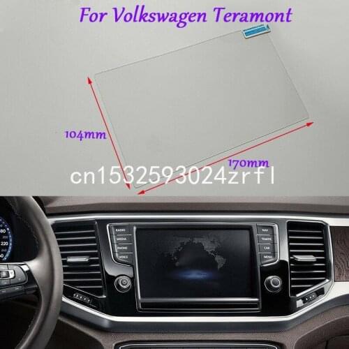 Internal Accessories For Volkswagen Teramont GPS Navigation Screen Glass Clear Protective Film