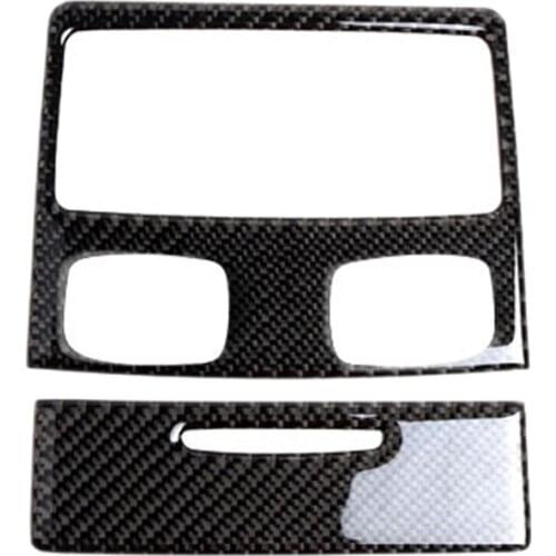 For BMW E90 3 Series 2005-2012 Carbon Fiber Interior Rear Air Outlet Cover Trim B