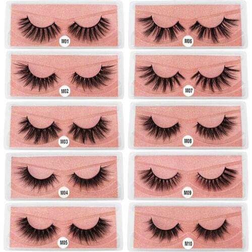 1 pair of 3D mink Eyelashes Fluffy and Slender mink Eyelashes Natural Long False Eyelashes thick false eyelashes eye Makeup Tool