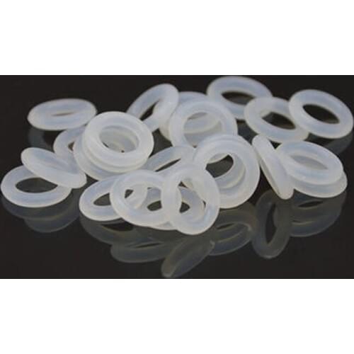 1pcs 8.6mm wire diameter white silicone O-ring outer waterproof insulation rubber band 175mm-220mm outer diameter
