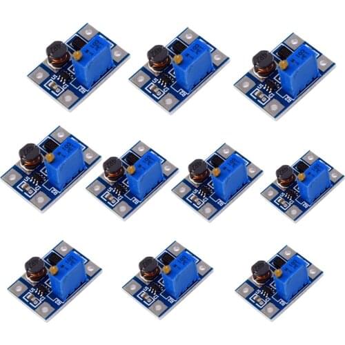 10PCS Large Current 2A DC-DC SX1308 Step-UP Adjustable Power Module Boost Converter