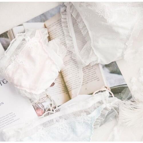 100% Real Photo 2nd Shipping Free M L Lovely Cute Lolita Luxious Lace Mesh Panties Underwear Brief Lingeries WP609