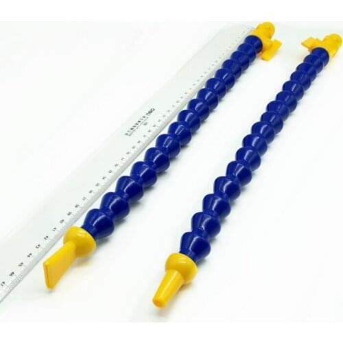 2pcs/lot 1/2''-450mm Flexible Cooling Tube Plastic Flexible Water Oil Coolant Pipes Hoses with Switch