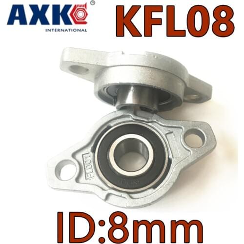 2019 Real Rodamientos Axk Kfl08 Fl08 Flange Bearing With Pillow Block 8mm Caliber Zinc Alloy Mounted Cast Housing Self-aligning