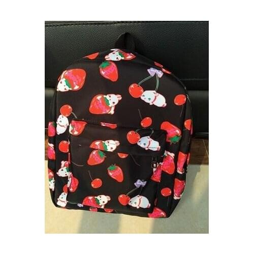 5 pieces new fashion female cute Fruit strawberry backpack preppy style schoolbag men and women travel shoulder bag