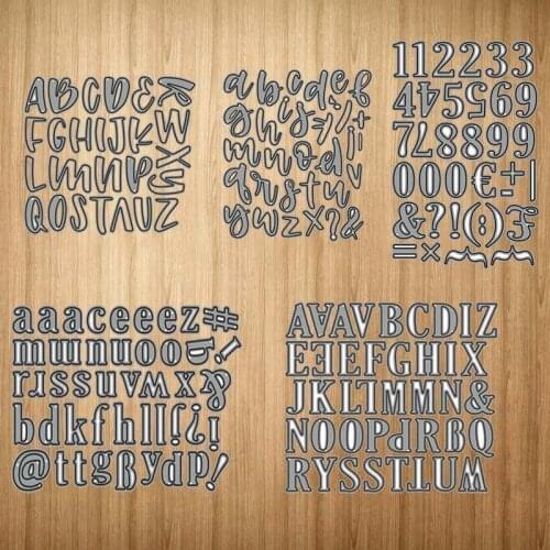 Alphabet Numbers Symbol Metal Cutting Dies Craft Cut Die Stencil for Scrapbooking Handmade Make Album Model Punch Blade Decor
