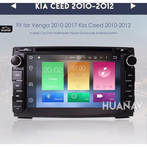 Car DVD player GPS navigation for Kia Ceed 2010-2012 KIA Venga 2010-2016 2 din radio stereo unit Android8.0 4GB+32GB/Android7