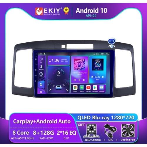 EKIY 8 Core 6+128G Autoradio Android 10 For Toyota Allion Premio 2001-2007 Car Radio Multimedia Blu-ray IPS Navi GPS no 2din DVD