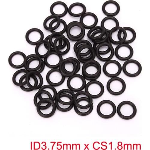 ID3.75mm x CS1.8mm black nitrile NBR rubber o ring sealing oil resistant gasket