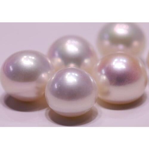 MADALENA SARARA Genuine Pearl AAAA Grade Seawater Pearl Round Natural Color Without Flaw High Brightness Luxury Pearl loose Bead