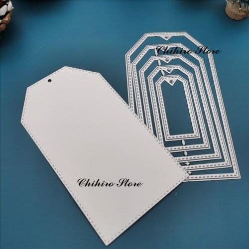 Label layered cutting dies Cutting Dies and Scrapbooking For Paper Making Crochet Embossing Stamps Frame Card Craft Die Set