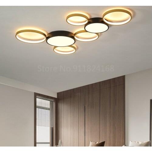Nordic modern living room LED ceiling lamp bedroom lamp restaurant LED chandelier hotel lamp round LED lamp factory direct sales
