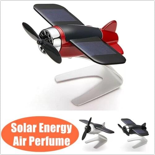 Helicopter Air Freshener Solar Toy Car Airplane Aromatherapy Car Fragrance Diffuse Turntable Air Supply Solar Air Freshener