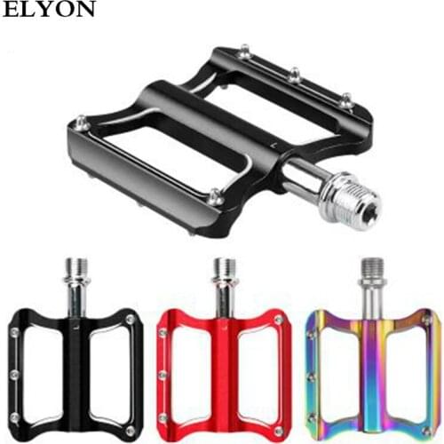 ELYON MTB Bike Pedals Aluminum Alloy Colorful Ultra Light Bicycle Anti-slip Pedal Mountain Bike Road Bike Universal Accessories