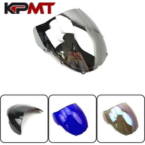 Blue Windshield WindScreen Double Bubble cbr 600 f4 CBR600 cbr600 CBR600RR RR rr For Honda CBR 600 F4 1999 2000 99 00