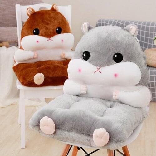 Zq Pillow One-Piece Cushion Backrest Cushion Office Thickening Chair Cushion Seat Cushion