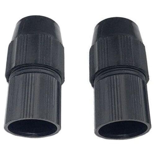 2pcs Telescopic Tube Plastic Connector 16-19mm Stainless Steel Dip Net Pole Telescoping Pipe Clamp Fixed Lock for Outdoor Hobby