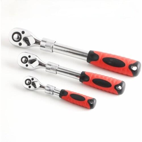Z&Y Telescopic Socket Wrench Ratchet Spanner CR-V Quick Release Professional Hand Tools Hot Sell 1/4 "3/8" 1/2 "72 Teeth Type