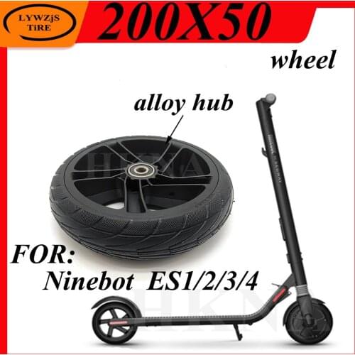 For Xiaomi Ninebot Segway ES1 ES2 ES3 ES4 Electric Scooter Rear Wheel 8 Inch 200x50 Wheel Solid Tire