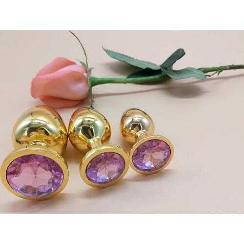 1 Pcs Metal anal plug Sex Toys Stainless Smooth Steel Butt Plug Tail Crystal Jewelry Trainer For Women/Man Anal Dildo