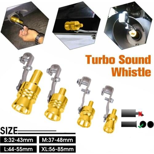 1PC Exhaust Pipe Oversized Roar Maker Car Auto Loud Whistle Sound Maker Practical Car Turbo Sound Muffler Exhaust Pipe Yellow