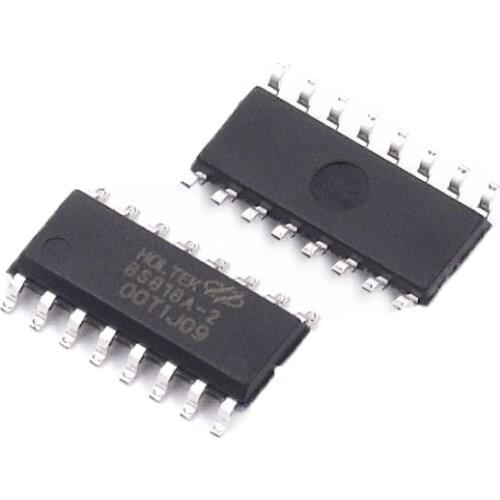 10PCS BS818A-2 SOP16 BS818 SOP-16 BS818A NSOP-16 8-key capacitive touch button chip new and original IC