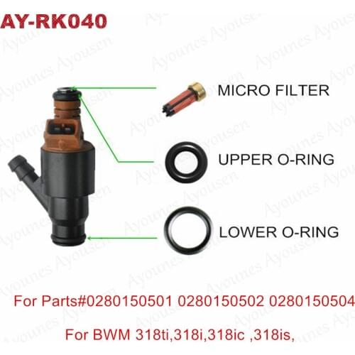 20Sets for BMW 318i 1.8 1.9 Z3 E36 fuel injector repair kit for parts# 0280150504 0280150501 0280150502 M44 M42 (AY-RK040)