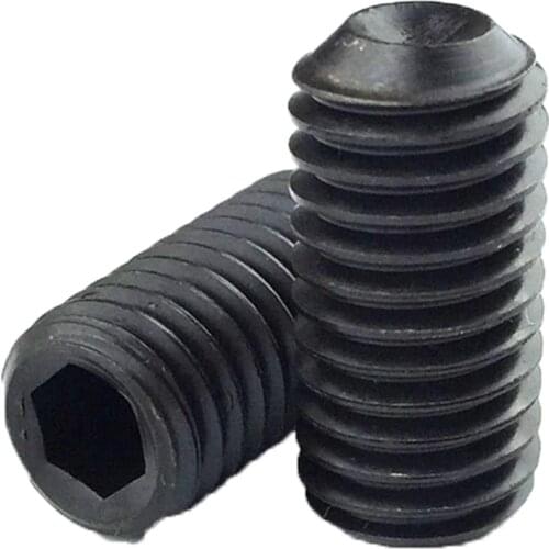 20pcs female end headless hexagon socket set screws M4 / M6 *5 / 12/20 mm base machine meter set top screw Bolt grade 12.9