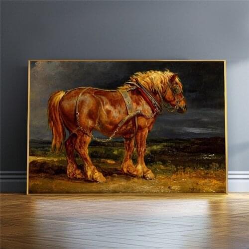 Abstract Print Oil Painting Large Size Canvas Horse Poster Printing Animal Wall Picture Living Room Home Decoration Cuadros