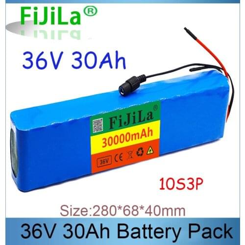 10S3P 36V 30Ah Battery ebike battery pack 18650 Li-Ion Batteries 350W 500W For High Power electric scooter Motorcycle Scooter