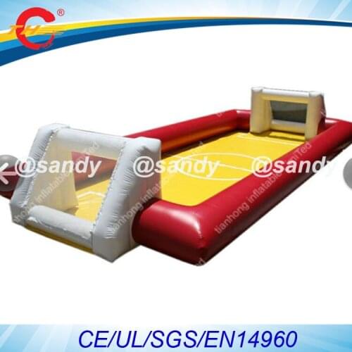 Free air ship to door,Outdoor Inflatable water soap Soccer Field, Inflatable Football Pitch,Beach Inflatable sport pool Court