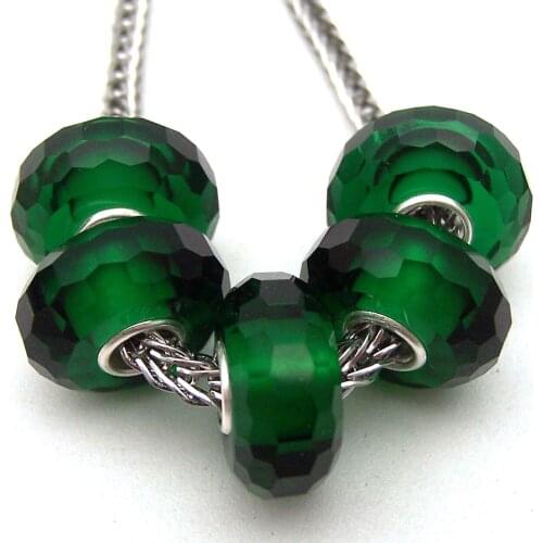 JGWGT 2981 5X 100% Authenticity S925 Sterling Silver Beads Murano Glass beads Fit European Charms Bracelet diy jewelry Lampwork