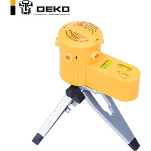 DEKO Worldwide Multifunction cross Laser Level Leveler Vertical Horizontal Line Tool with Tripod