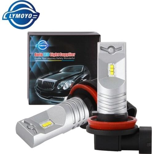 LYMOYO Car H8 H9 H11 H16JP 9005 9006 with CSP chip 6SMD drl LED auto Fog Lamp Daytime Running Light Turning Bulb Headlight 12V