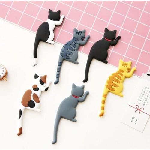 Cartoon Animal Magnetic Wall Mount Keys Hook Display Racks Hook Refrigerator Sticker Fridge Magnet Hanging Door Sticky Holder