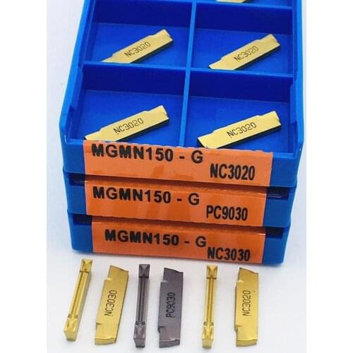 MGMN150 G PC9030 NC3020 NC3030 Grooving and Separating Tools Carbide Inserts MGMN 150 High Quality Turning Inserts Lathe Tools