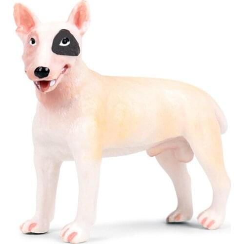 Mini Bull Terrier Bulldog Pet Dog Animal Figures Simulation Animals Models Children Cognitive Toys Photographic Props Toy