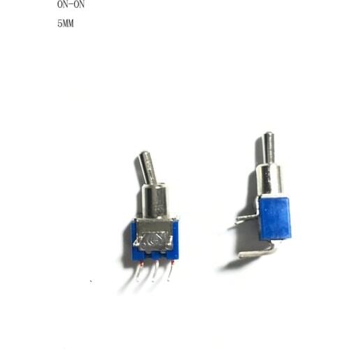 Mini Toggle Switch Bending Terminal Blue 3Pin ON-ON SPDT CQC UL ROHS New 12V Bend Home Switch