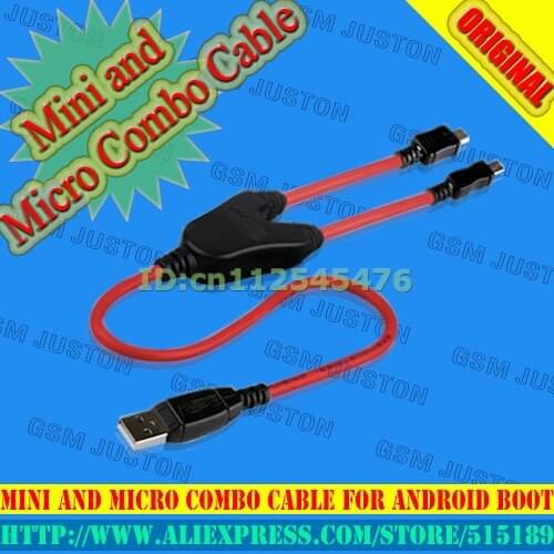 2017 NEW China Android Boot Mini and Micro Combo Cable Work for Volcano box +HK Post Free