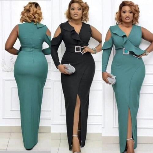 2021 New Fashion African Dresses For Women Autumn Winter Dashiki Africa Style Print Rich Bazin Dashiki Long Maxi Dresses